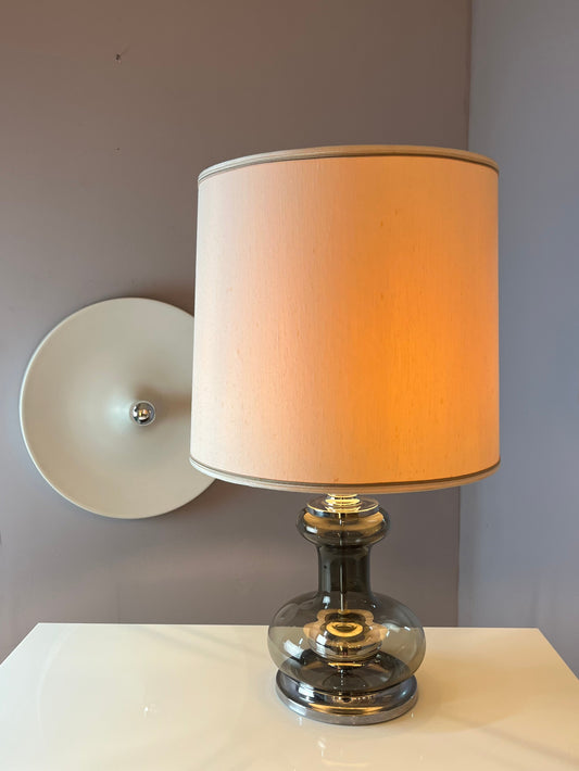Tischlampe Rauchglas