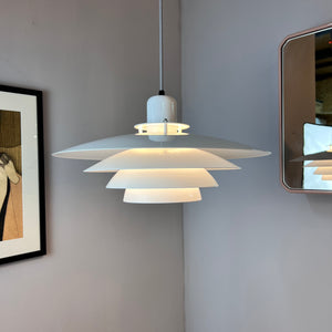 Lamellenlampe weiß Hochglanz