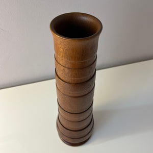 Stapelbare Vase Teak aus Dänemark