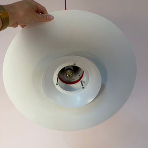 Lamellenlampe weiß schwarz von Bent Nordsted für Lyskaer Belysning