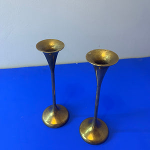 Set: 2x Kerzenständer Messing