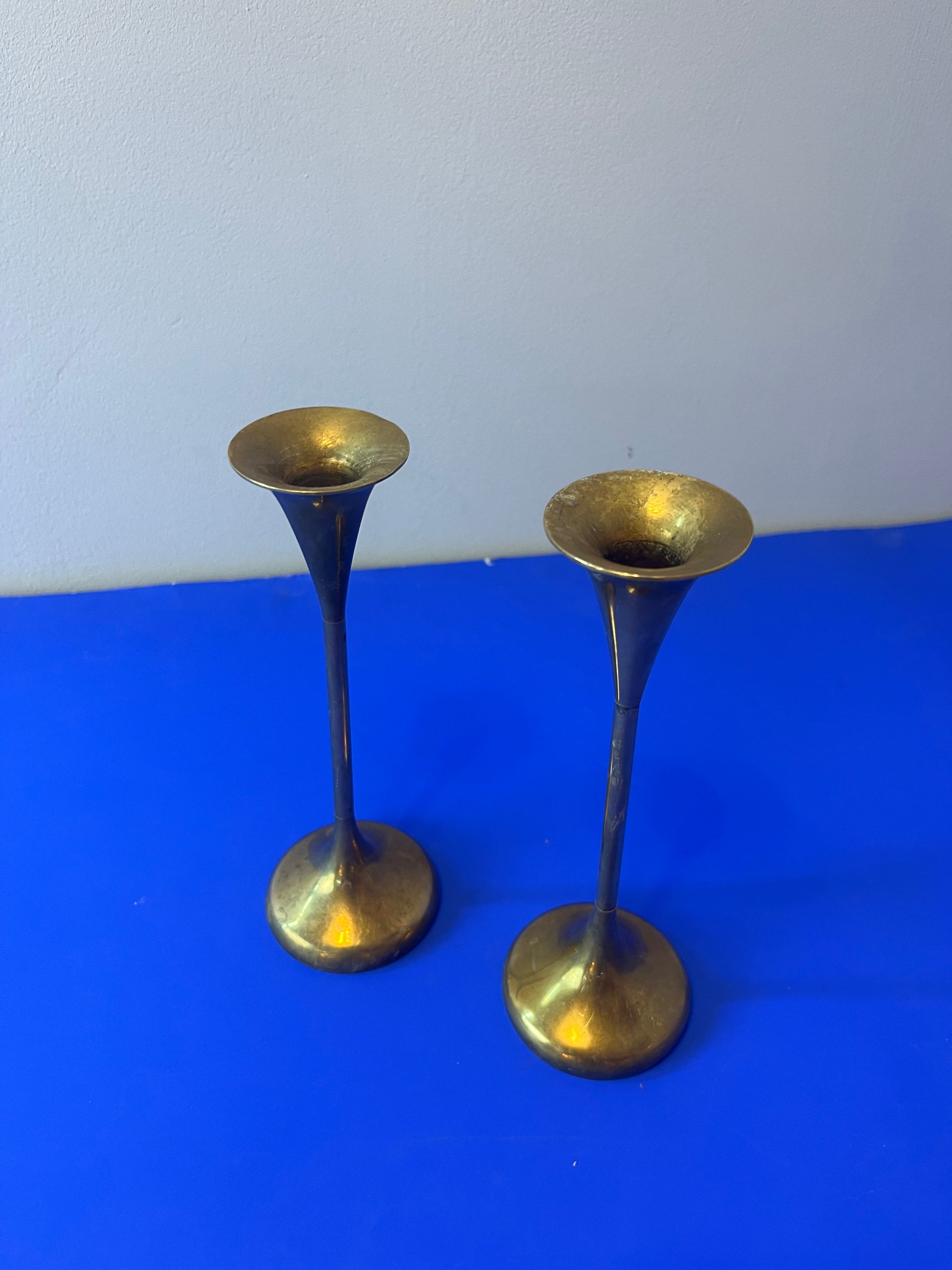 Set: 2x Kerzenständer Messing