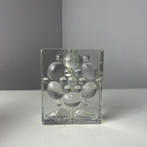 Solifleur Vase mit floralem Muster von Heiner Düsterhaus für Walther Glas