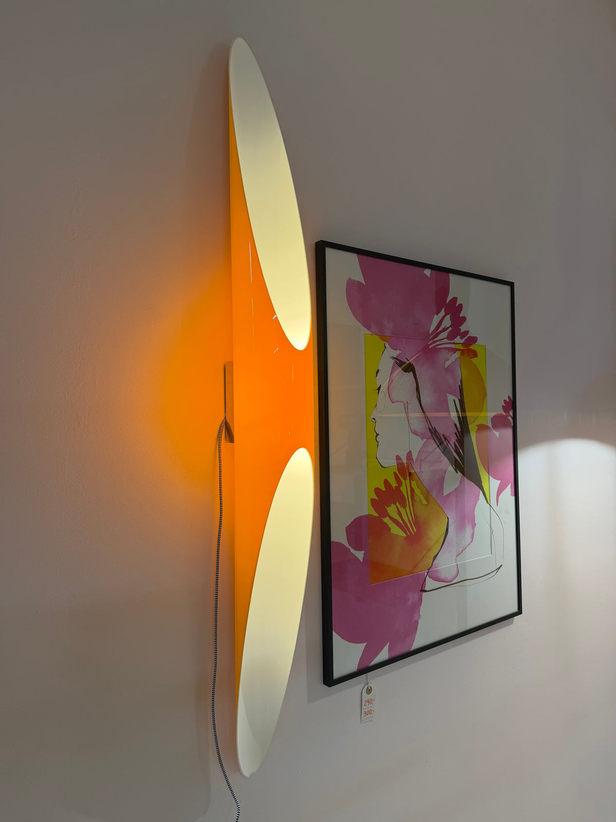 Wandlampe Shakti Wall Fix orange von Marzio Rusconi Clerici für Kundalini