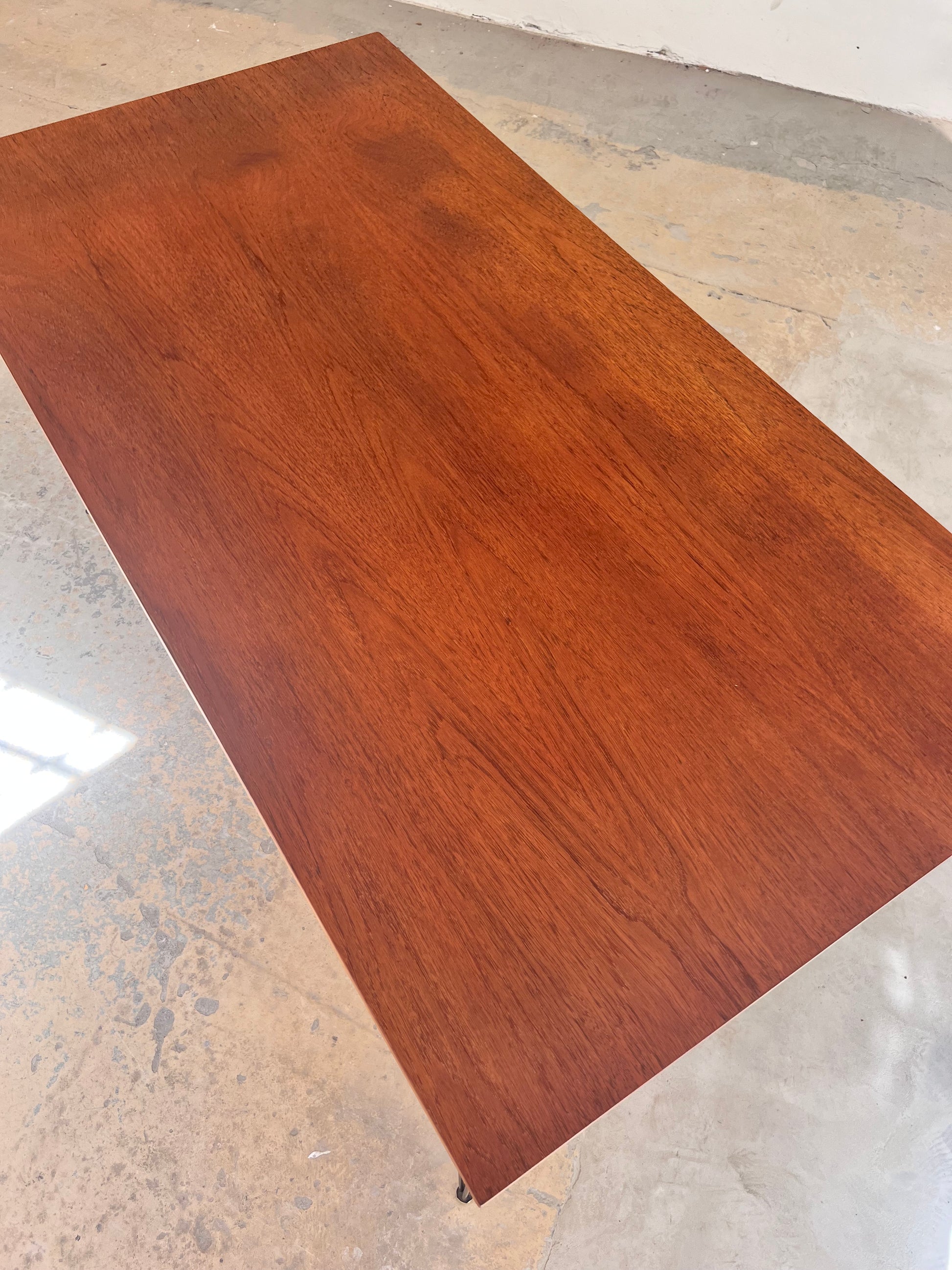 Esstisch Schreibtisch Teak mit original Hairpinlegs