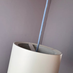 Zylinderlampe weiß neu lackiert von Fog & Mørup