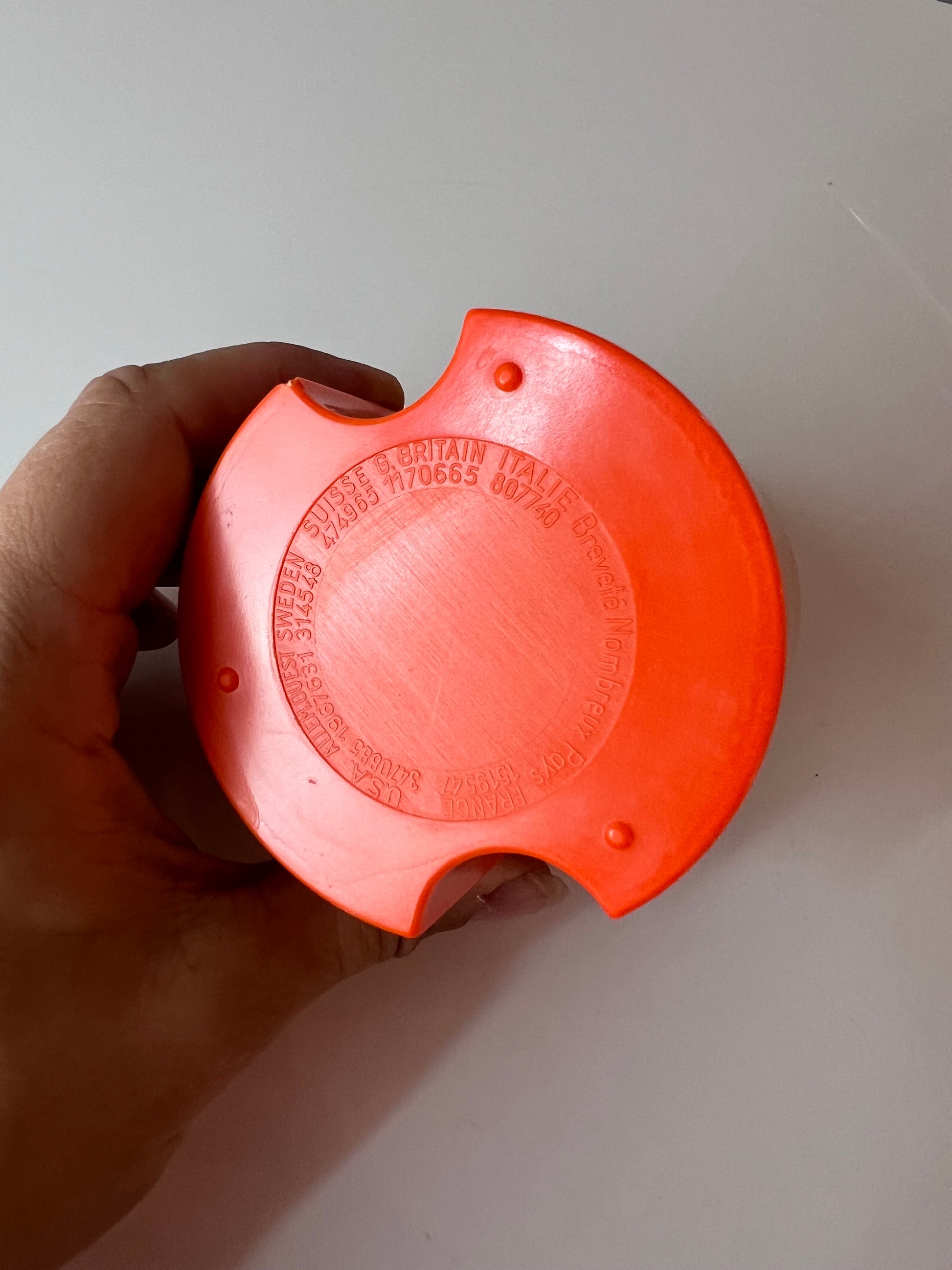 Becher orange von Jean-Pierre Vitrac für Diam