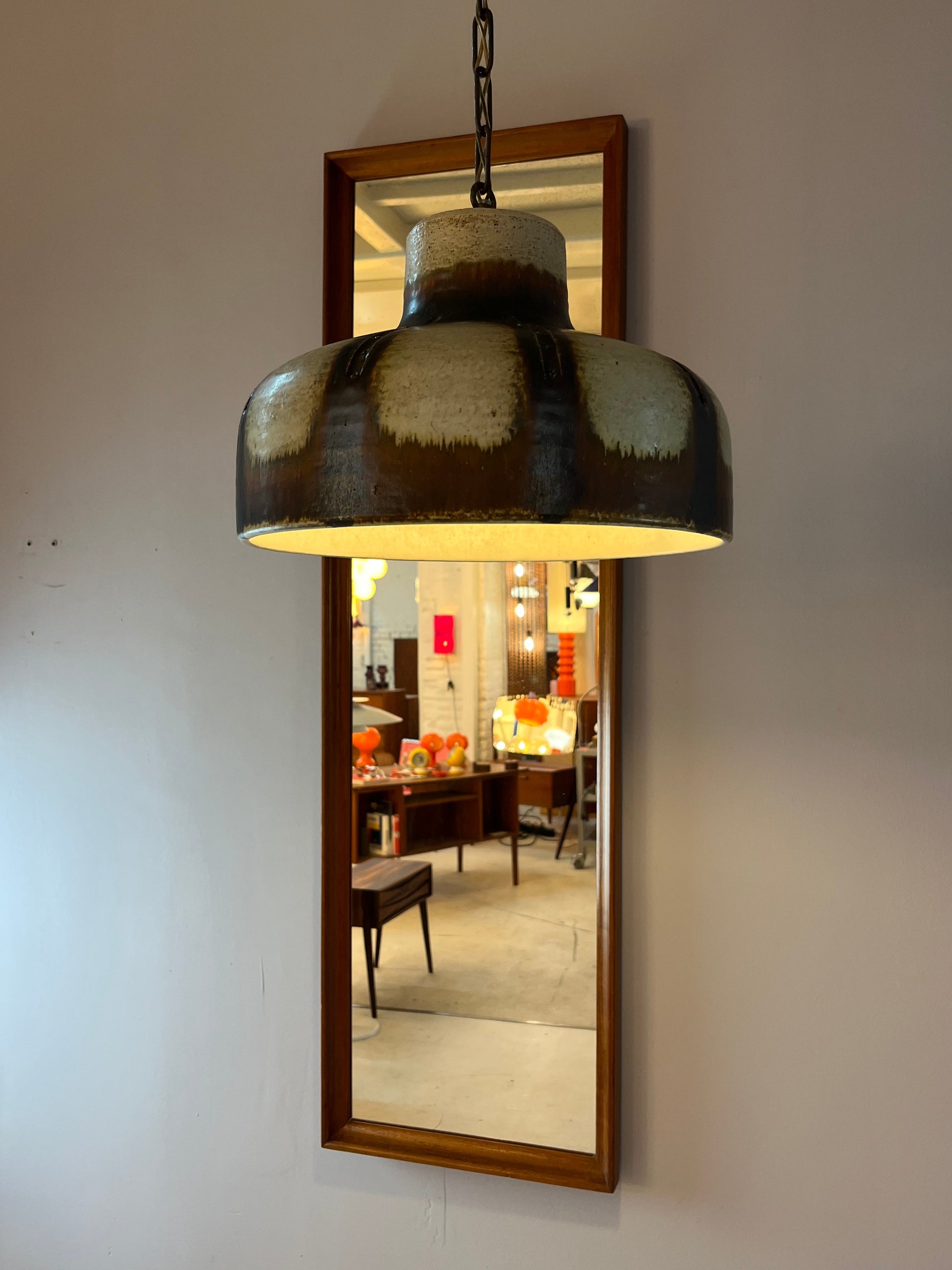 Hängelampe Modell 1079 Keramik von Axella Stentøj