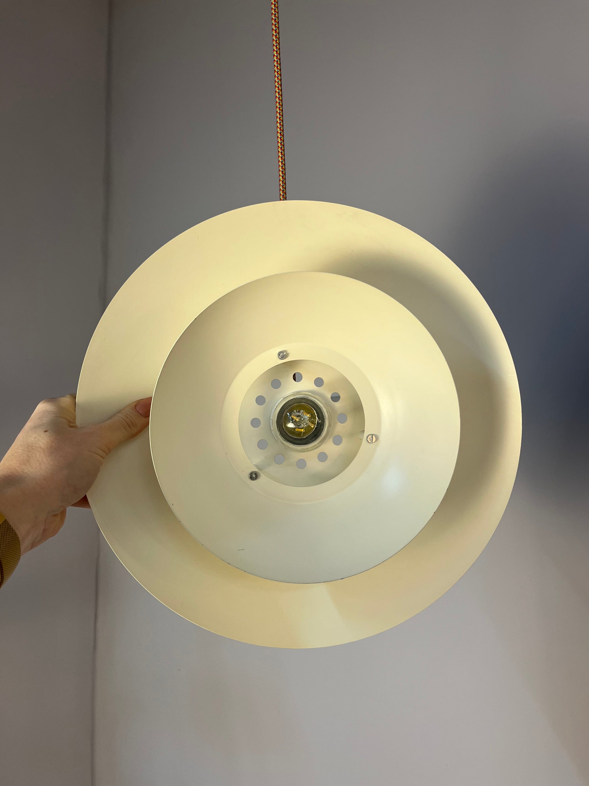 Lamellenlampe creme aus Dänemark