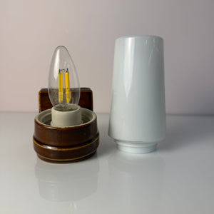 Wandlampe Modell 6080 braun von Sigvard Bernadotte für Ifö