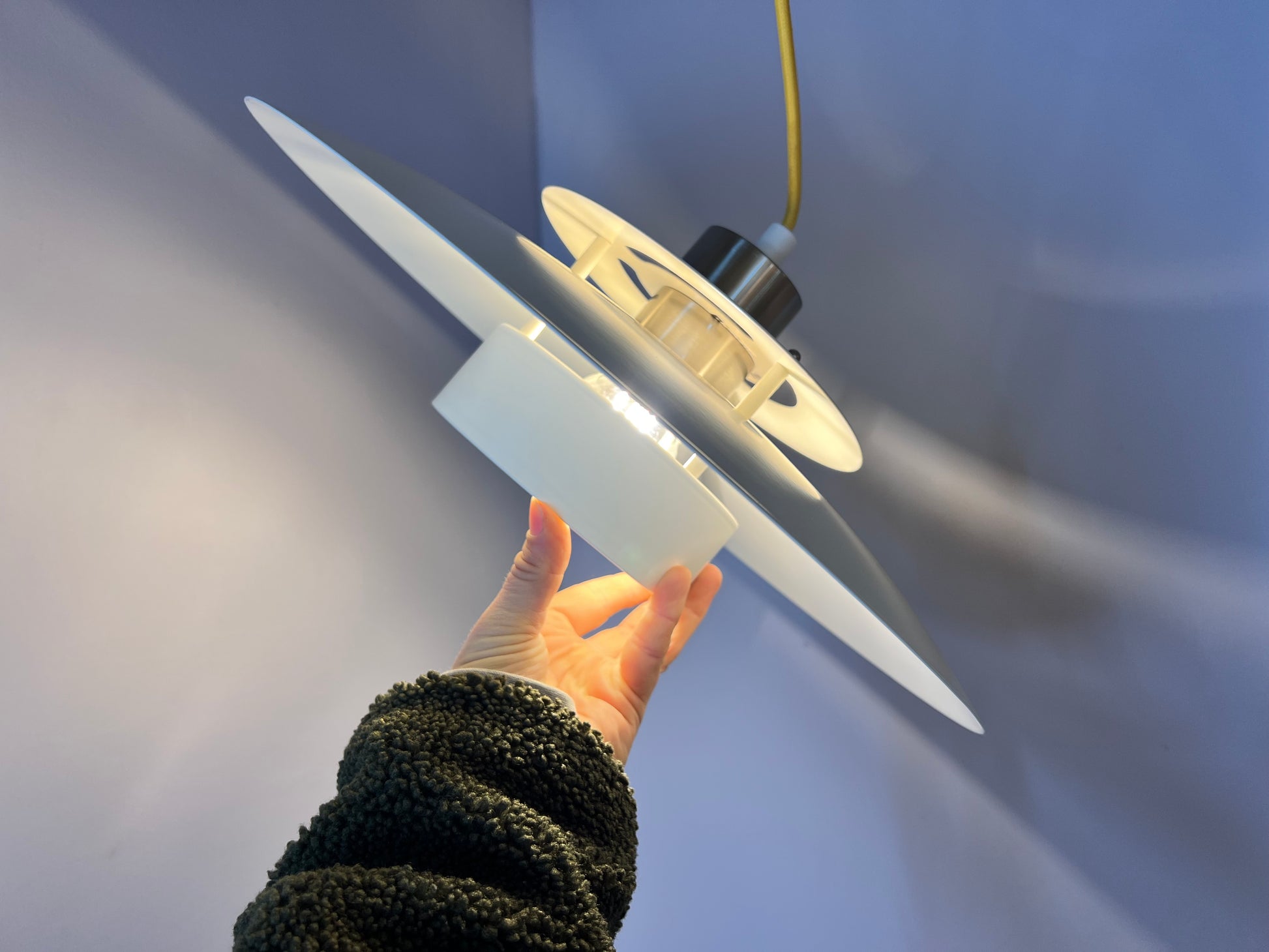 Lamellenlampe weiß aus Dänemark