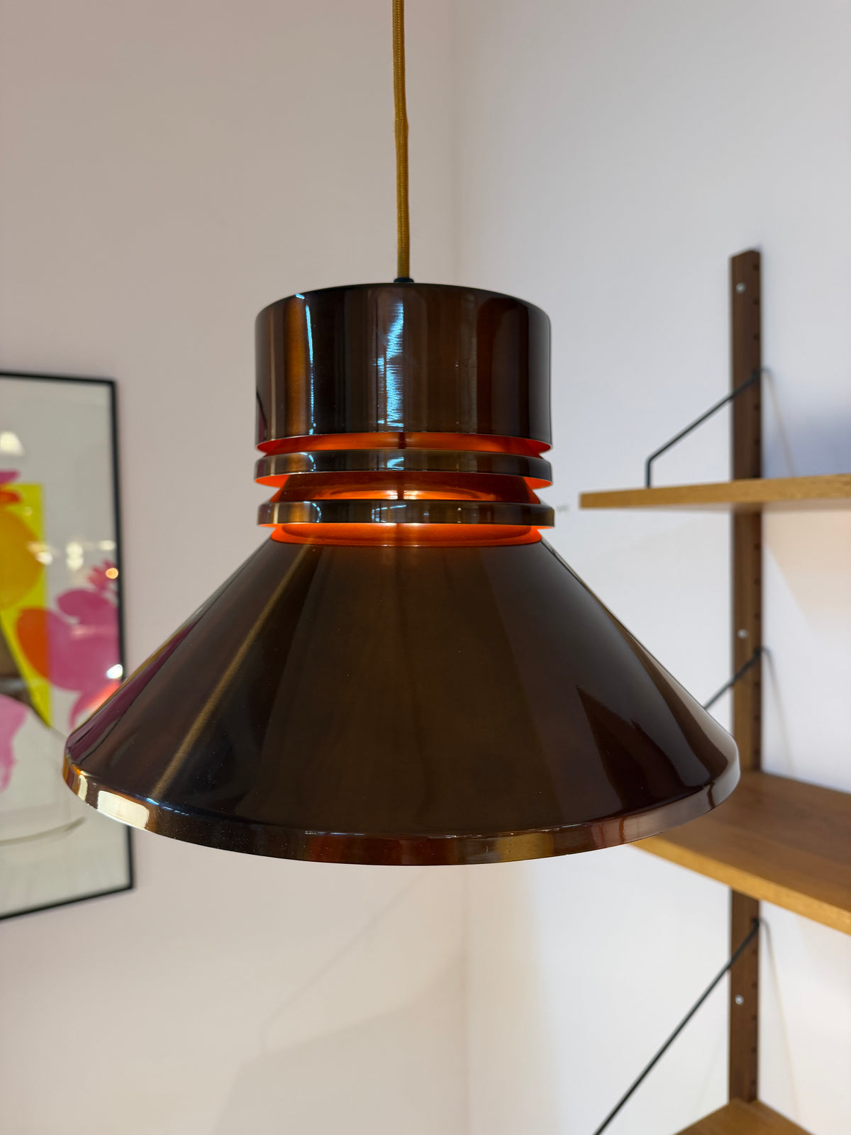 Hängelampe braun orange von Carl Thore
