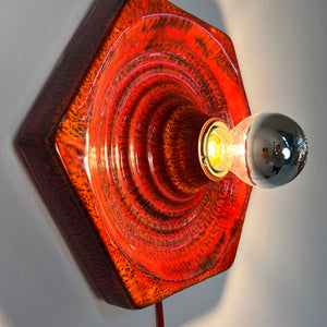 Wandlampe rot Keramik von Hustadt Leuchten