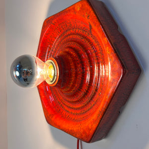 Wandlampe rot Keramik von Hustadt Leuchten