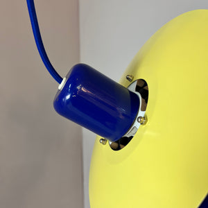Hängelampe Typ 763 blau gelb von Horn