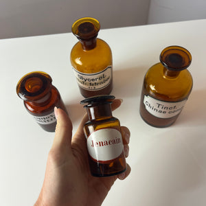 Set: 4x Apothekerglas braun