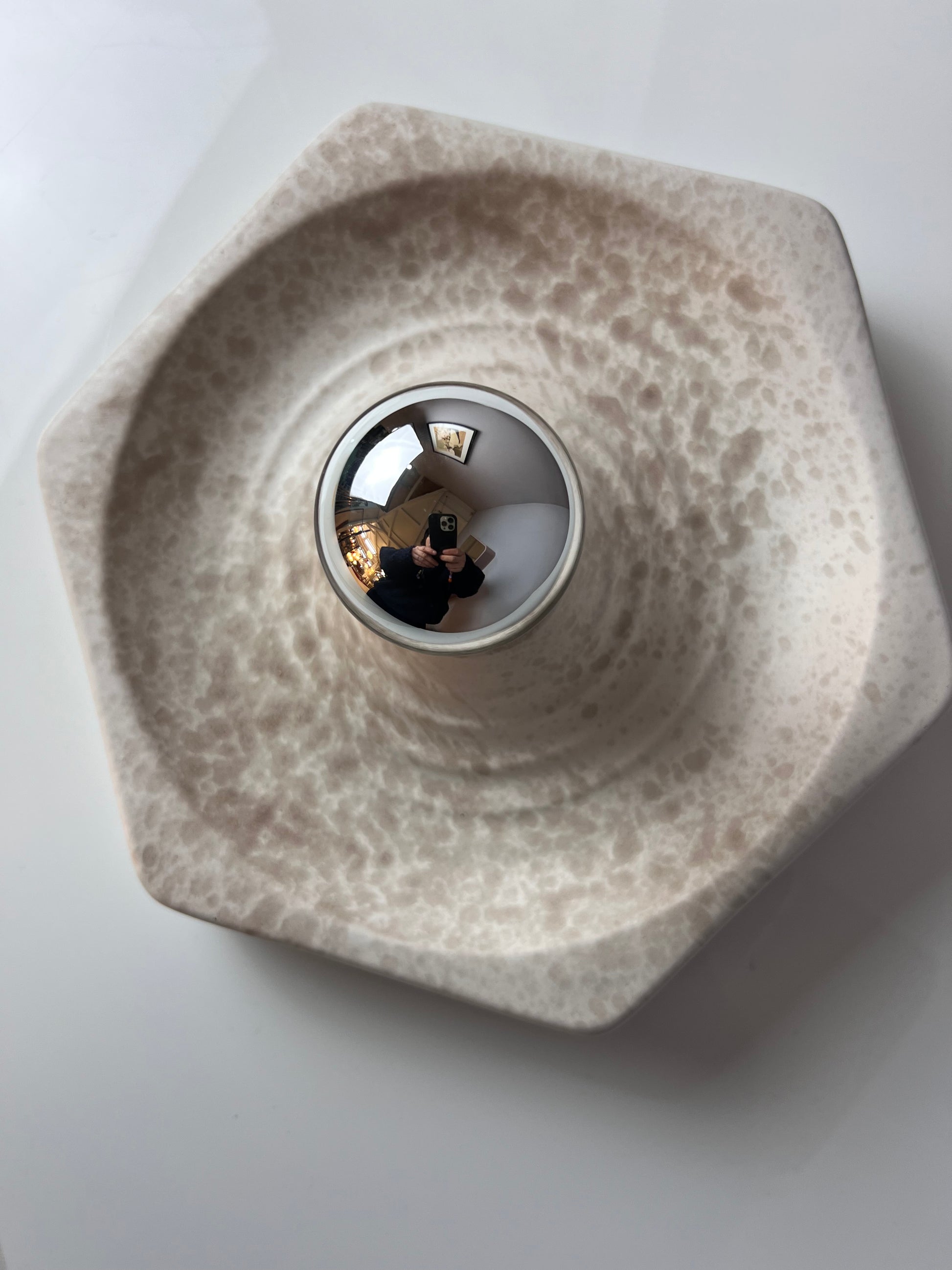 Wandlampe creme Keramik von Hustadt Leuchten