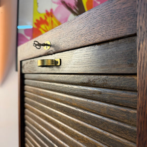 Rollladenschrank mit Messinggriff & Schloss von Soennecken