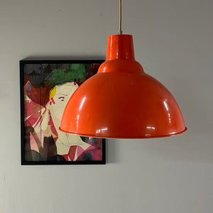 Hängelampe orange/rot aus Dänemark