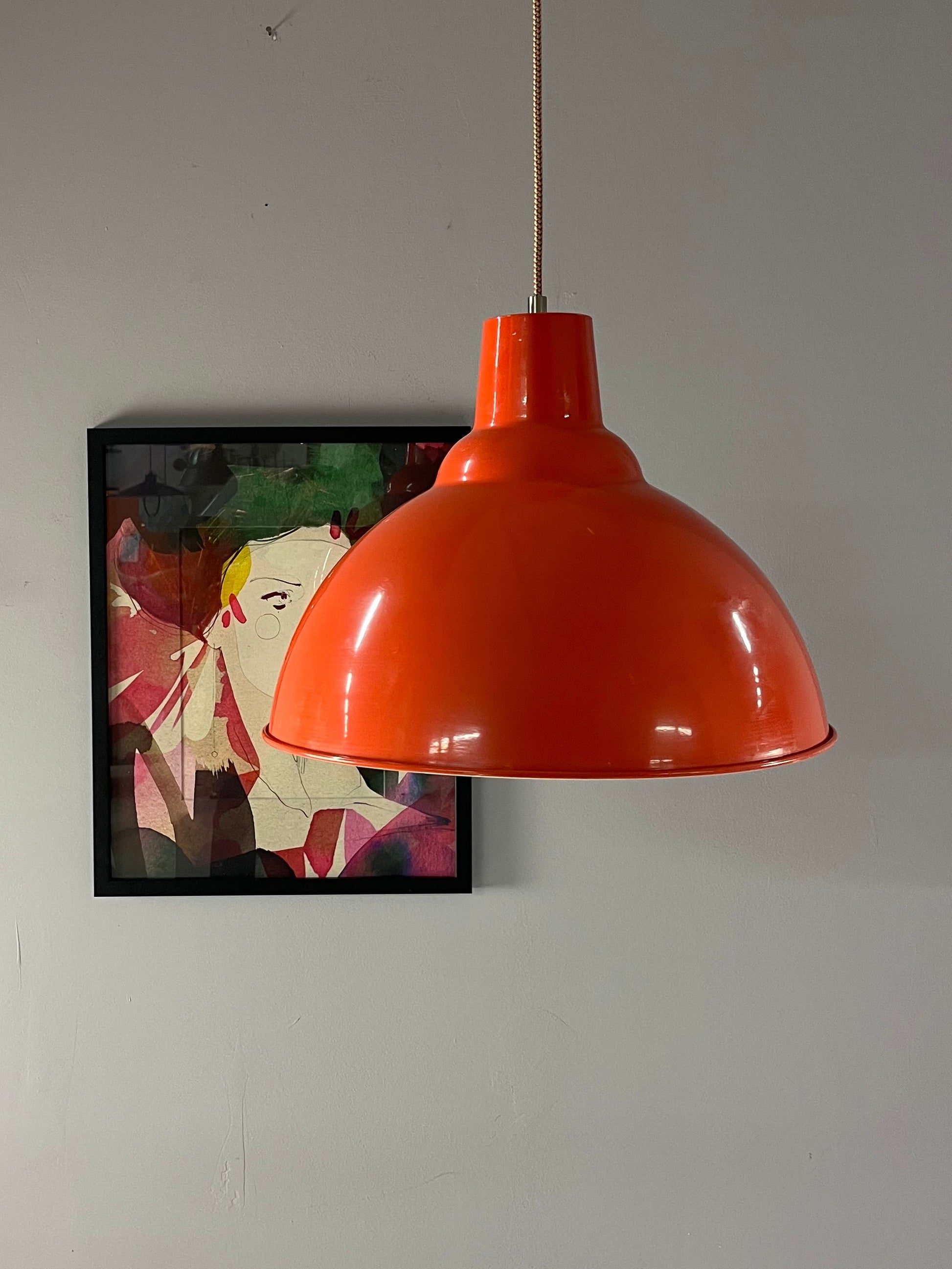 Hängelampe orange/rot aus Dänemark