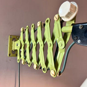 Scherenlampe mint creme von VEB Zweckleuchtenbau Dresden