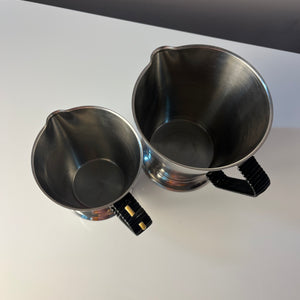 Set: 2x Kanne Edelstahl mit Webgriff aus Dänemark