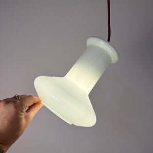 Hängelampe weiß glänzend Glas von Lyskær