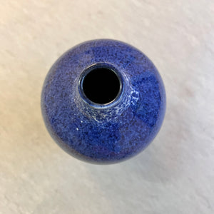 Vase blau Keramik von VEB Töpferhof Römhild DDR