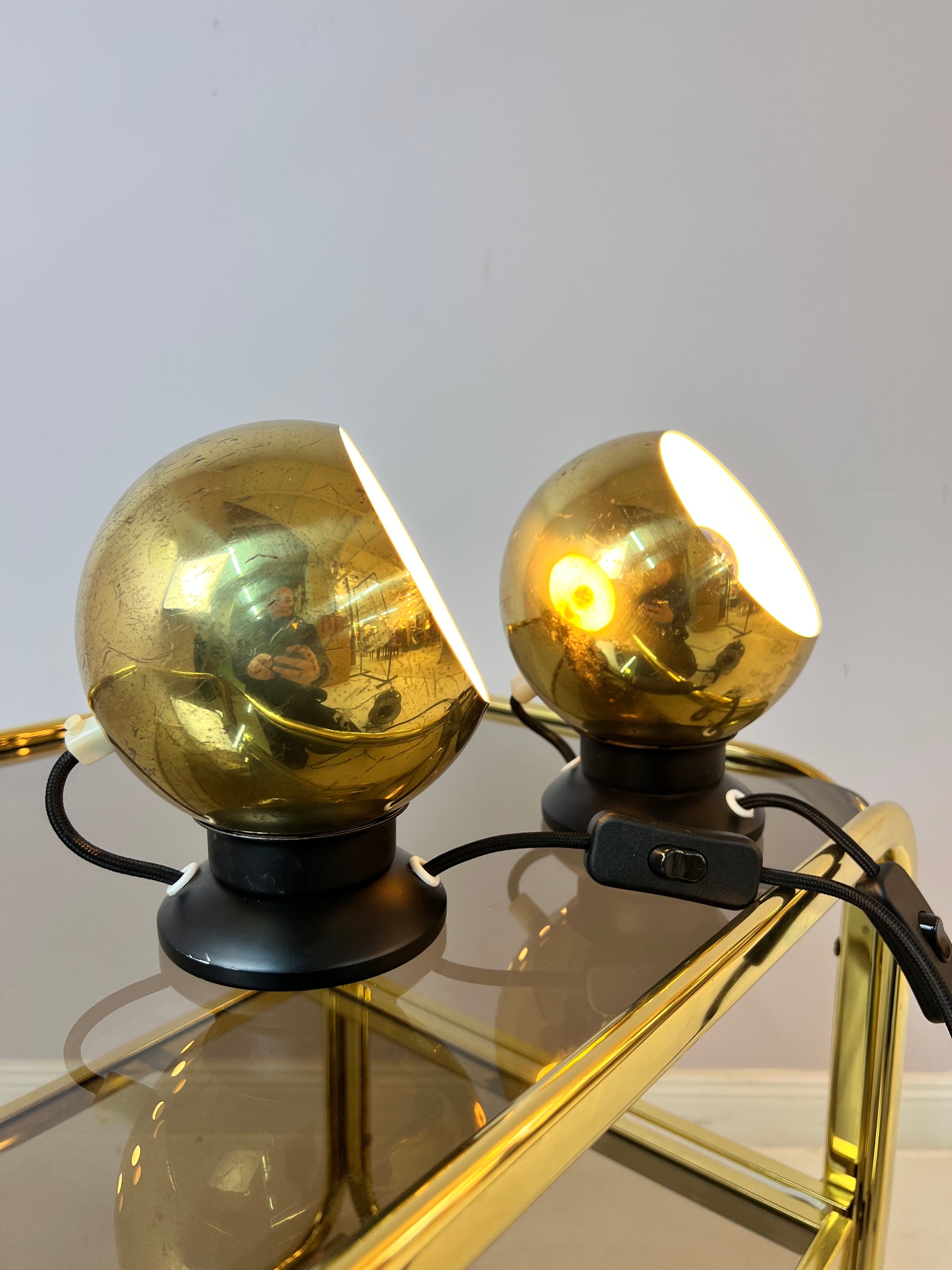 Set: 2x Kugellampe gold von Horn