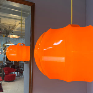 Hängelampe orange Kunststoff von Ilka Plast
