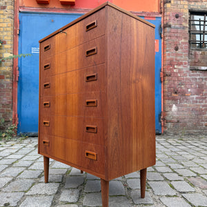Kommode Teak mit Schloss aus Dänemark