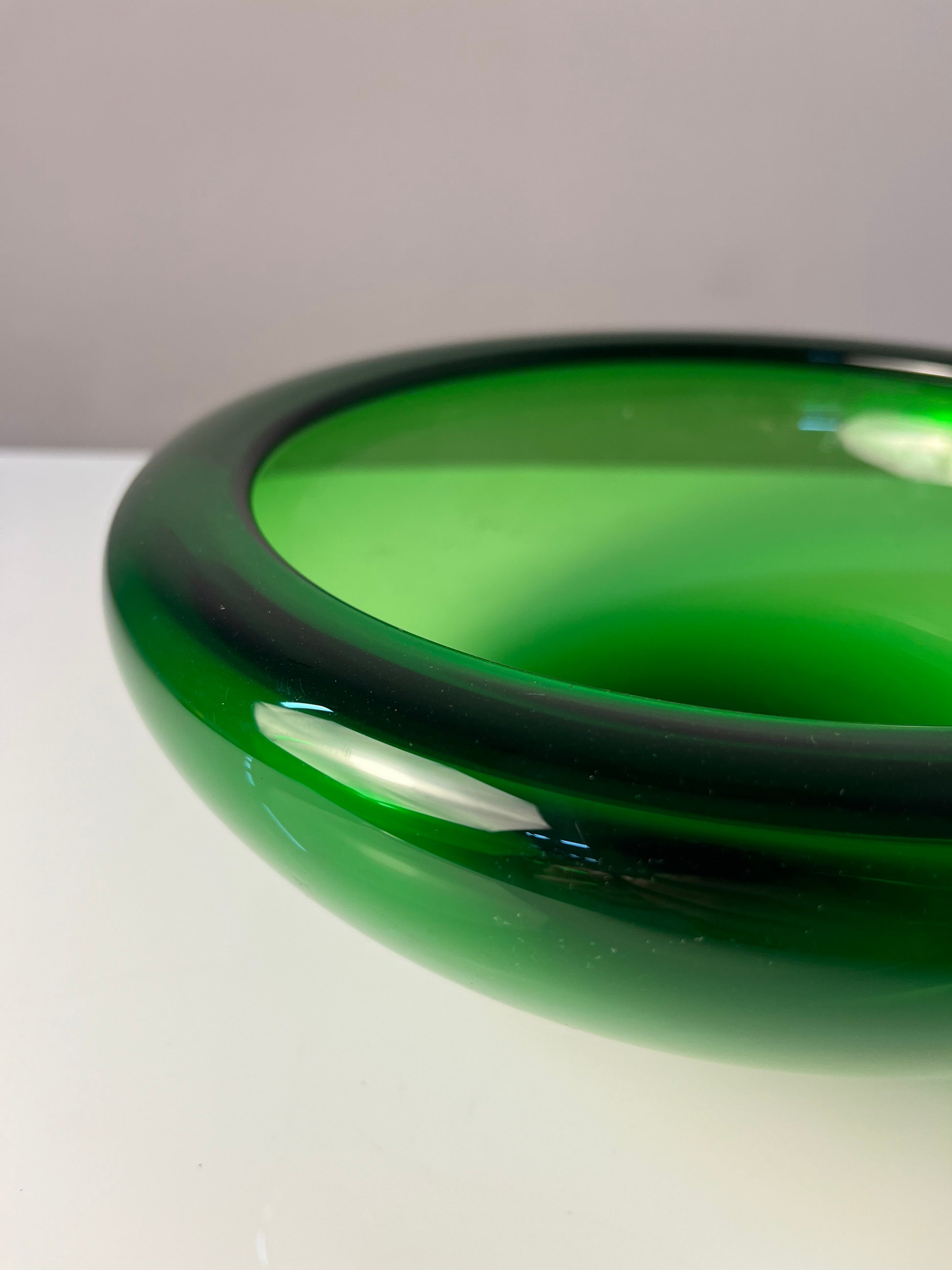 Schale 17792 grün Glas von Per Lütken für Holmegaard