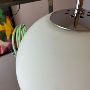 Kugellampe weiß Chrom von Glashütte Limburg