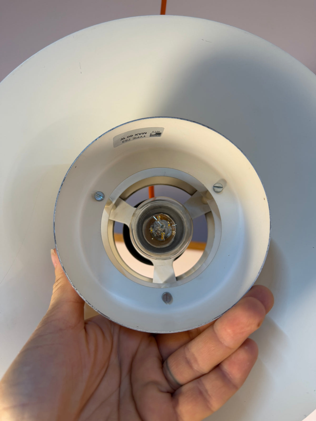 Lamellenlampe Typ 753 weiß von Horn