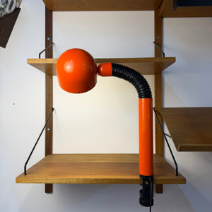 Klemmlampe orange schwarz aus Dänemark