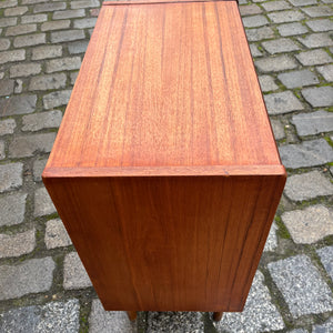 Schalplatten Regal Teak mit Schublade