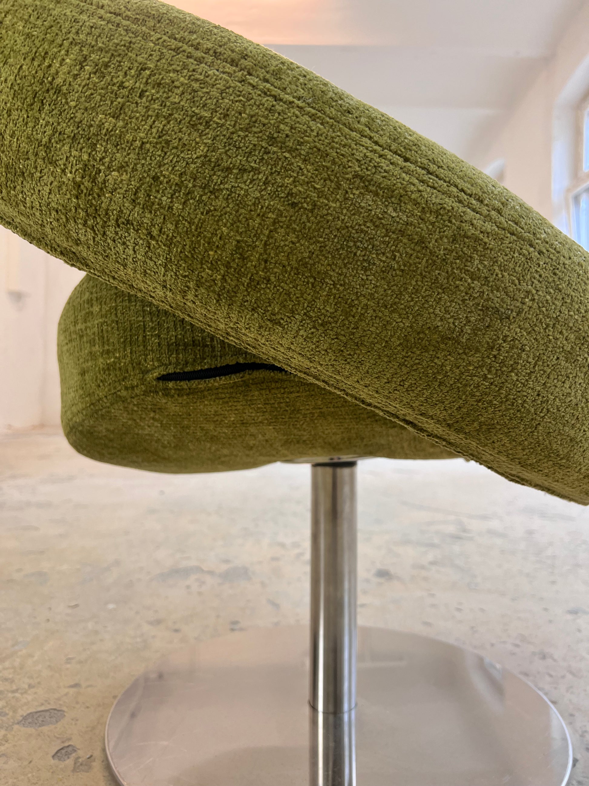 Sessel Modell Hello neu gepolstert grün von busk+hertzog für Softline
