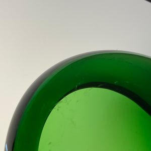 Schale 17792 grün Glas von Per Lütken für Holmegaard