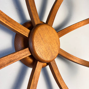 Achtarmige Wandlampe / Deckenlampe Teak von DOMUS