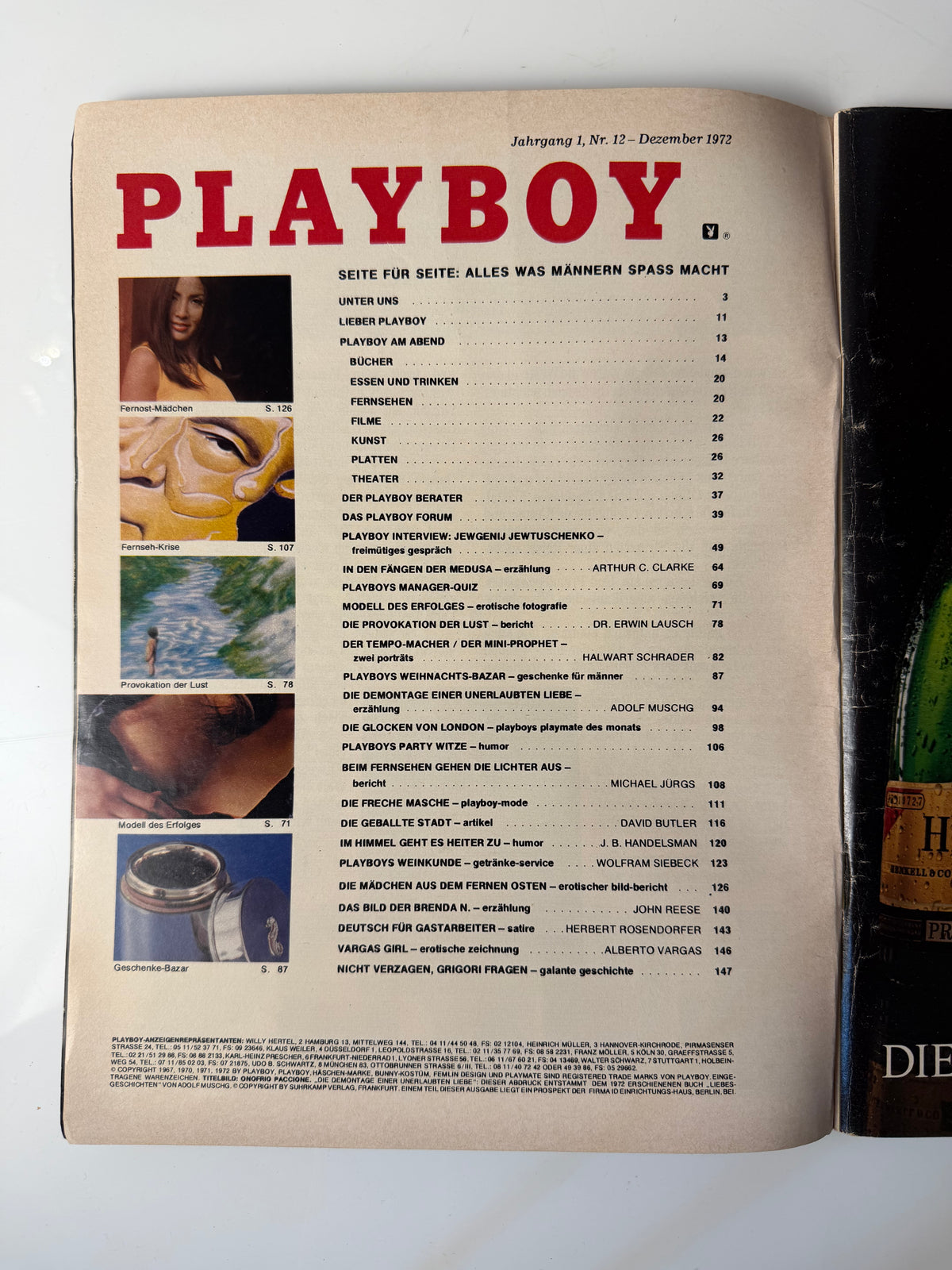 Playboy - Deutsche Ausgabe Dezember 1972