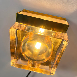 Wandlampe Maritim Typ 15806 Glas Messing von Vitrika