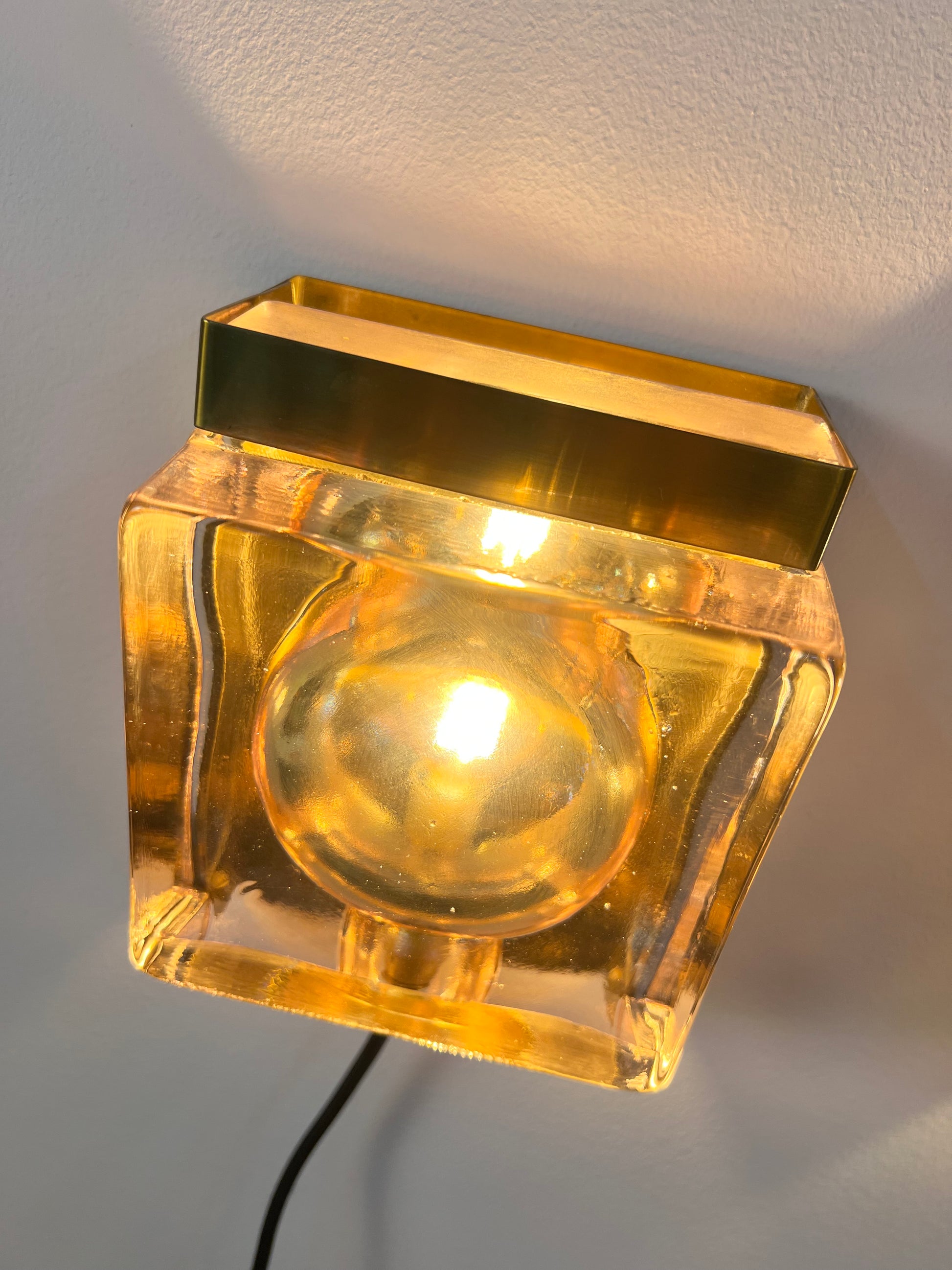 Wandlampe Maritim Typ 15806 Glas Messing von Vitrika