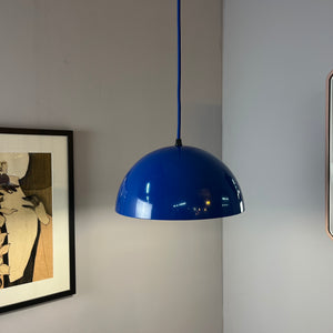 Hängelampe blau Metall