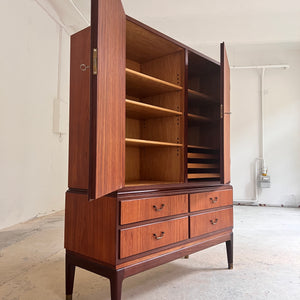 Büroschrank Teak mit Schloss aus Dänemark