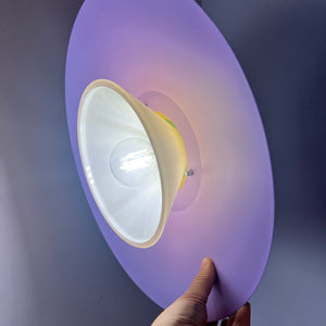 Lamellenlampe neu lackiert flieder aus Dänemark