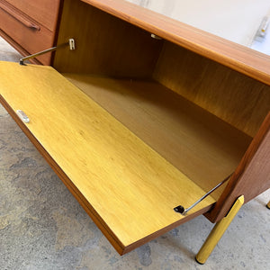 Lowboard Teak mit neuen Metallbeinen von rt Möbel