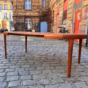 Runder ausziehbarer Esstisch Teak von Henry Rosengren Hansen