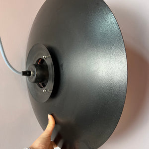 Lamellenlampe neu lackiert orange schwarz