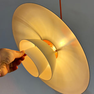 Lamellenlampe PH4 weiß von Poul Henningsen für Louis Poulsen