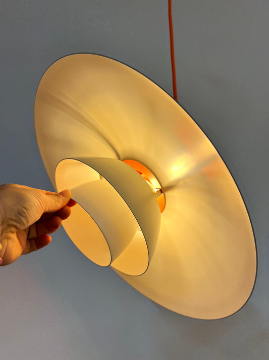 Lamellenlampe PH4 weiß von Poul Henningsen für Louis Poulsen